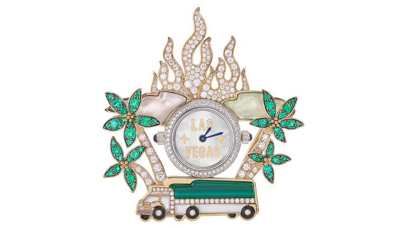 Francesca Villa Welcome to Las Vegas Brooch