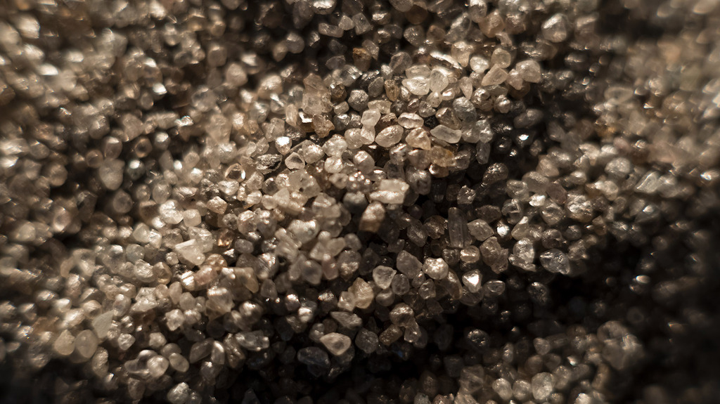 Rough diamonds from the Gahcho Kué mine in Canada, one of three significant new diamond mines that came online in 2016-2017 as the demand recovered in the wake of the 2008 economic crisis. (Photo credit: Ben Perry/Armoury Films, ©De Beers Group)