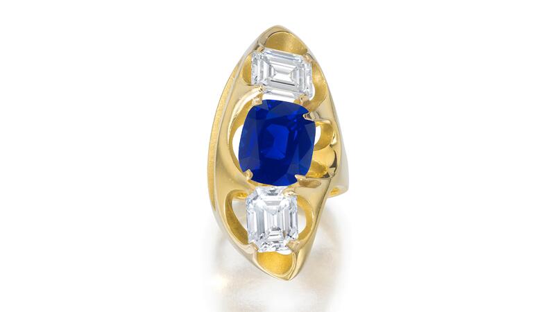 Kashmir sapphire ring Bonhams