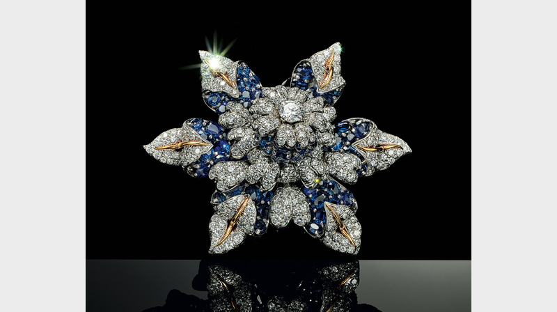 “Fleur de Mer” clip designed by Jean Schlumberger in 1956 and owned by Elizabeth Taylor. (Copyright Tiffany & Co./Photography by Thomas Milewski)