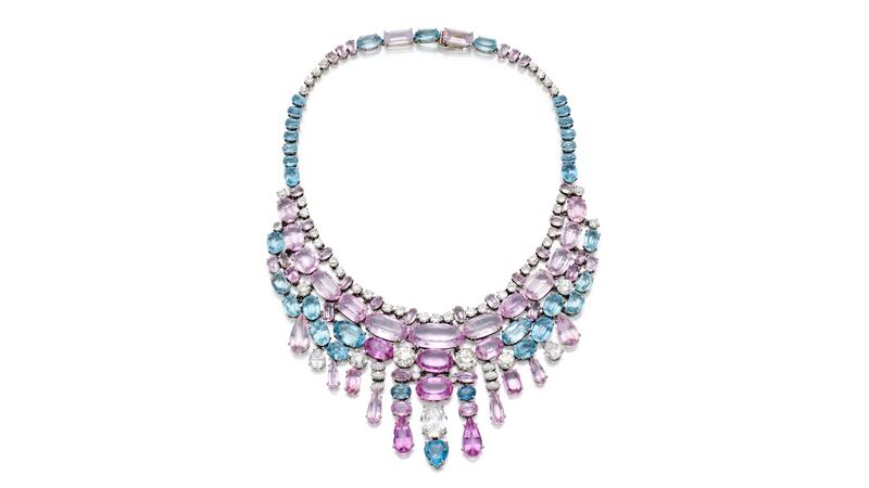 Suzanne Belperron gemstone bib necklace
