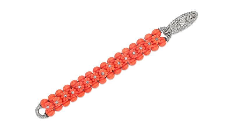 Cartier art deco coral bracelet