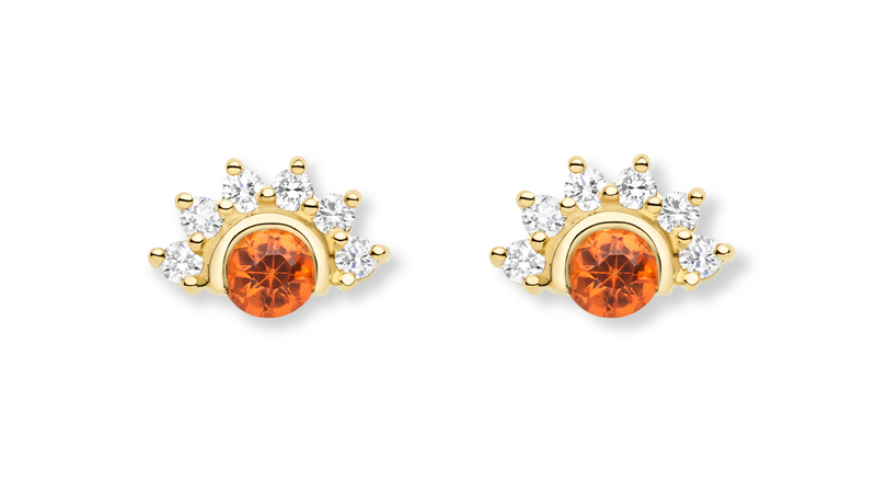 <a href="https://nouvelheritage.com/" target="_blank">Nouvel Heritage</a> 18-karat yellow gold, garnet and diamond earrings ($1,800)