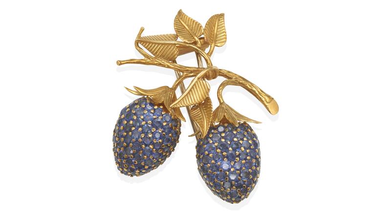 Senator Dianne Feinstein’s Tiffany & Co berry brooch Bonhams auction