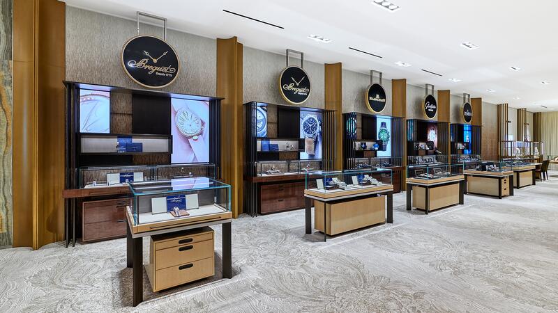 CD Peacock main floor watch section