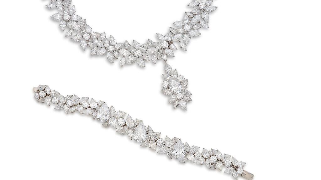 Harry Winston wreath necklace and bracelet