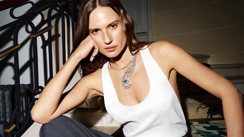 Boucheron Question Mark Plume de Paon Necklace