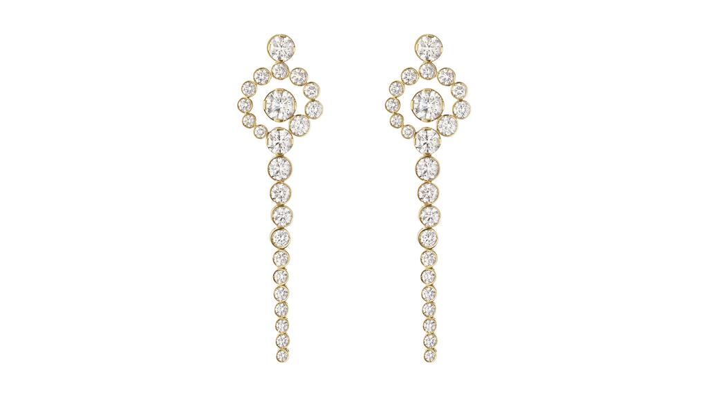 Sophie Bille Brahe “Escargot de Rêve” earrings in 18-karat recycled yellow gold with 5.1 carats of diamonds