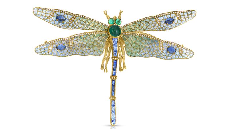 Cicada Dragonfly Brooch