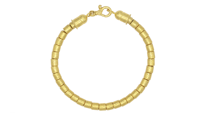 Single-strand beaded bracelet in 24-karat gold ($5,650)