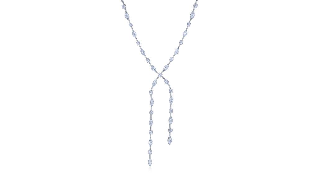 Kwiat “Starry Night” necklace with 6.25 total carats of round and marquise-cut diamonds in 18-karat white gold