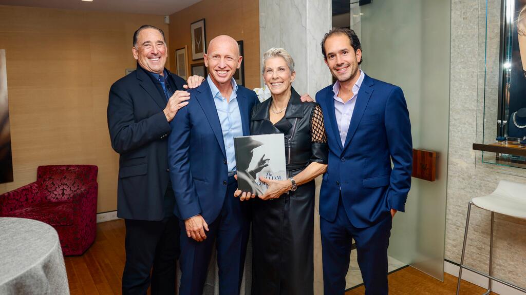 From left, Saul Goldberg, Barry Berg, Eve Goldberg, and Benjamin Goldberg at the launch event for “The William Goldberg Way” Saul Goldberg, Barry Berg, Eve Goldberg and Benjamin Goldberg