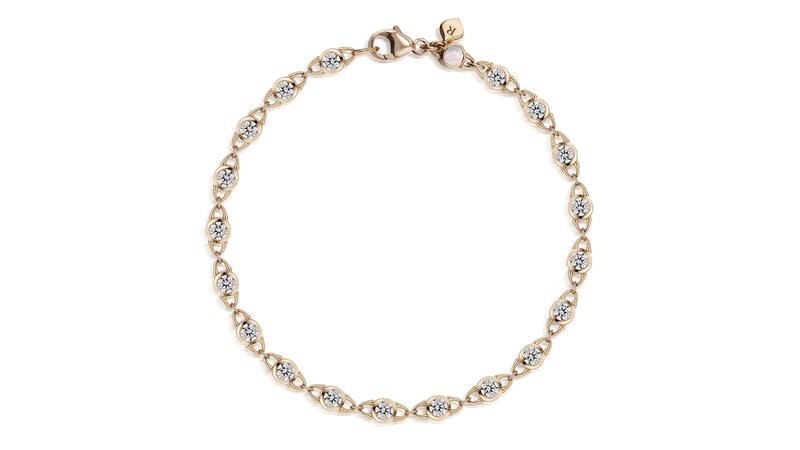 Roséate’s “TreasureLock” diamond tennis bracelet