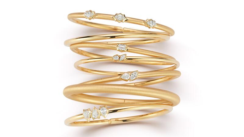 Jade Trau Plié Bangles