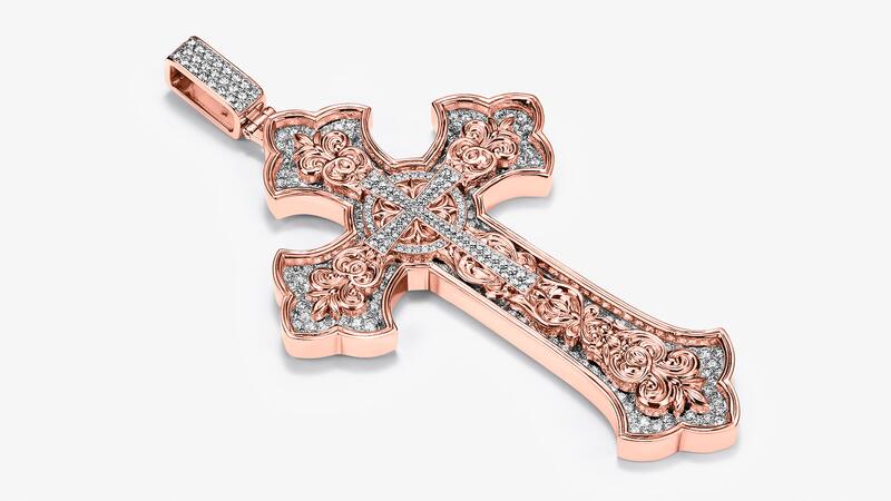 Alex Moss eternity cross pendant
