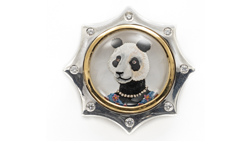“I wanted to celebrate the close relationship between people and animals, by giving precious pets a human touch in my brooches,” said designer Rémy Rotenier of his new Rémanimals collection.
