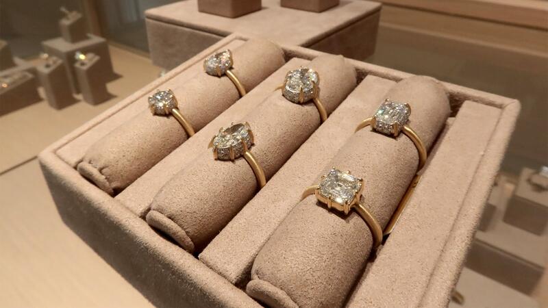 Jade Trau Bridal Rings