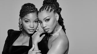 Chloe and Halle Bailey in Pandora Be Love campaign