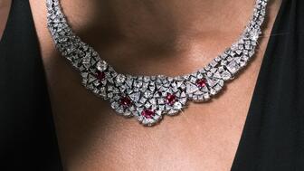 A Jared Atelier ruby and diamond necklace