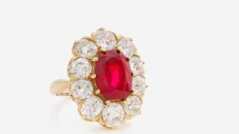 Artcurial 7.1-carat Burma natural ruby ring by Guillemin & Soulaine