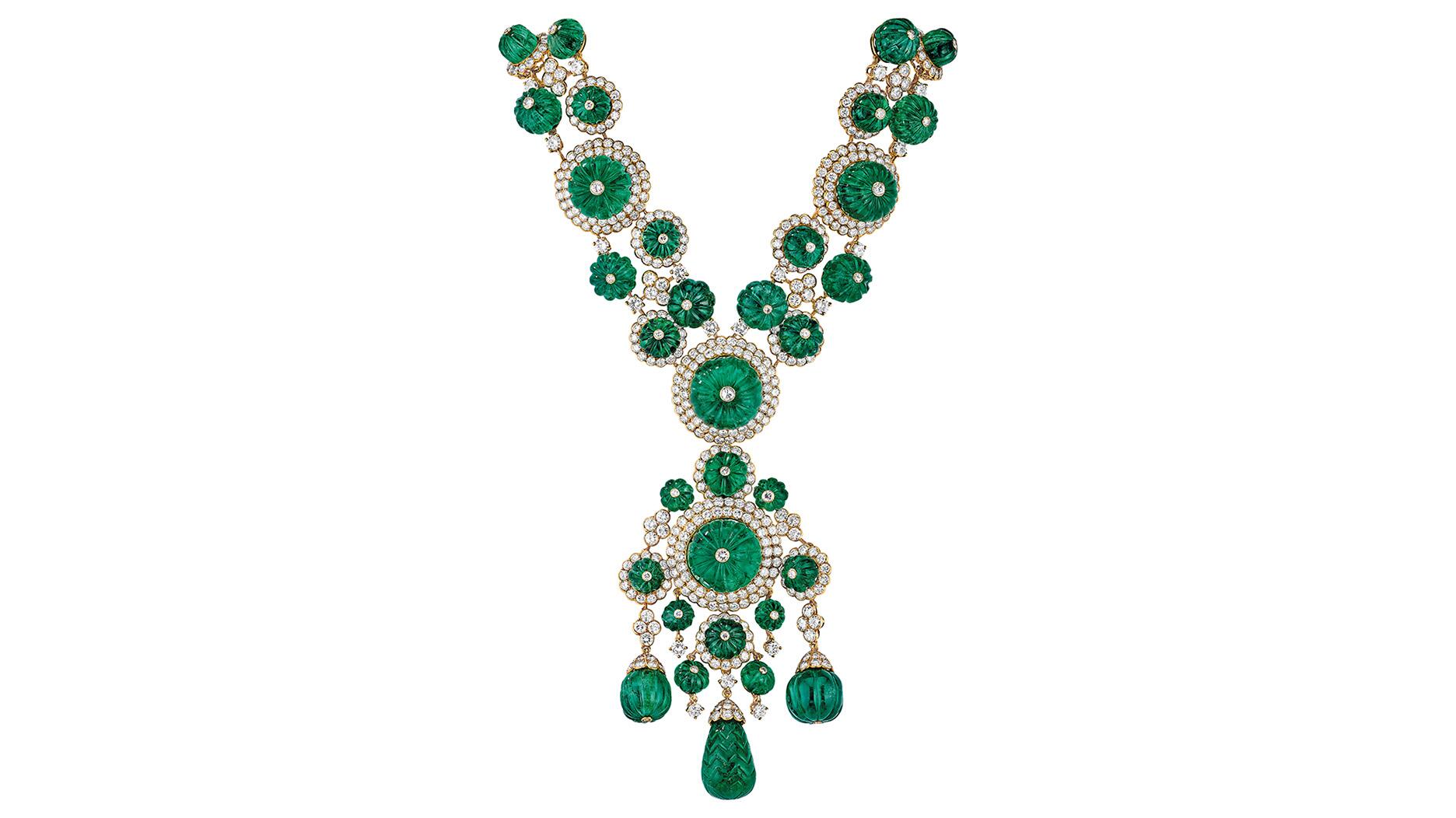 Van Cleef & Arpels 1971 Emerald and Diamond Necklace