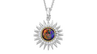 Juneteenth opal pendant