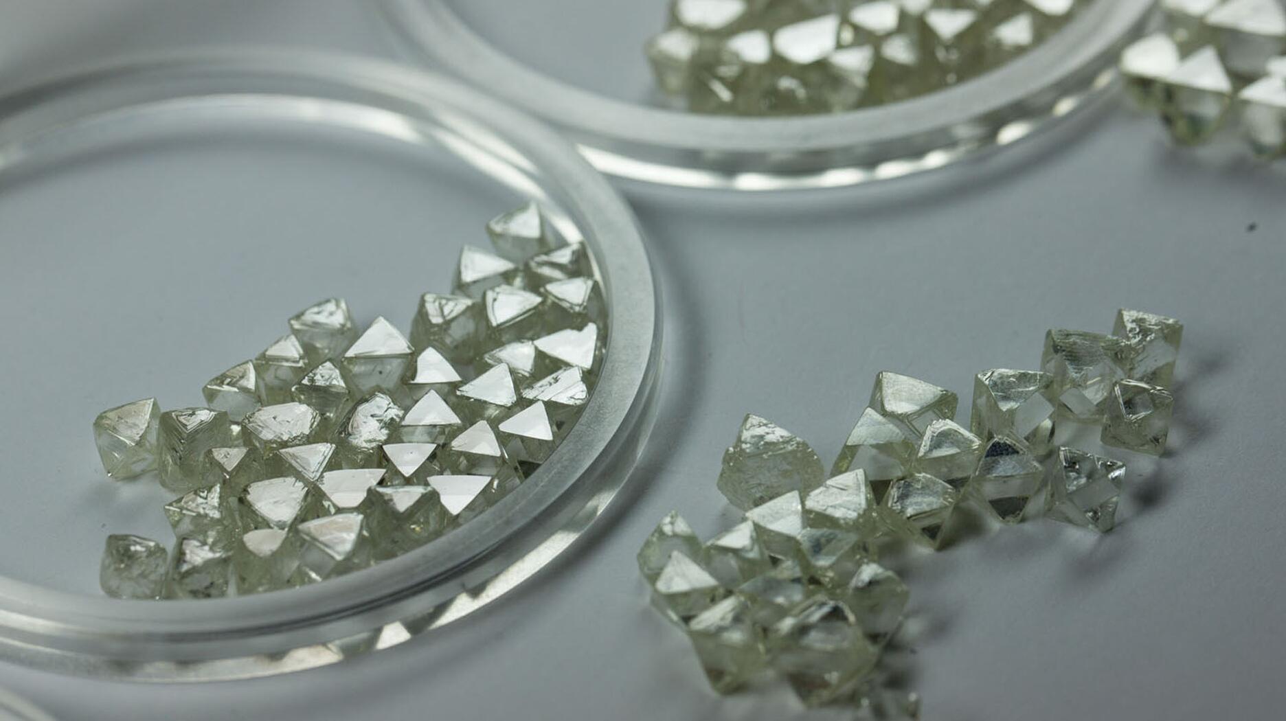 Stock photo of Russian diamonds from Alrosa