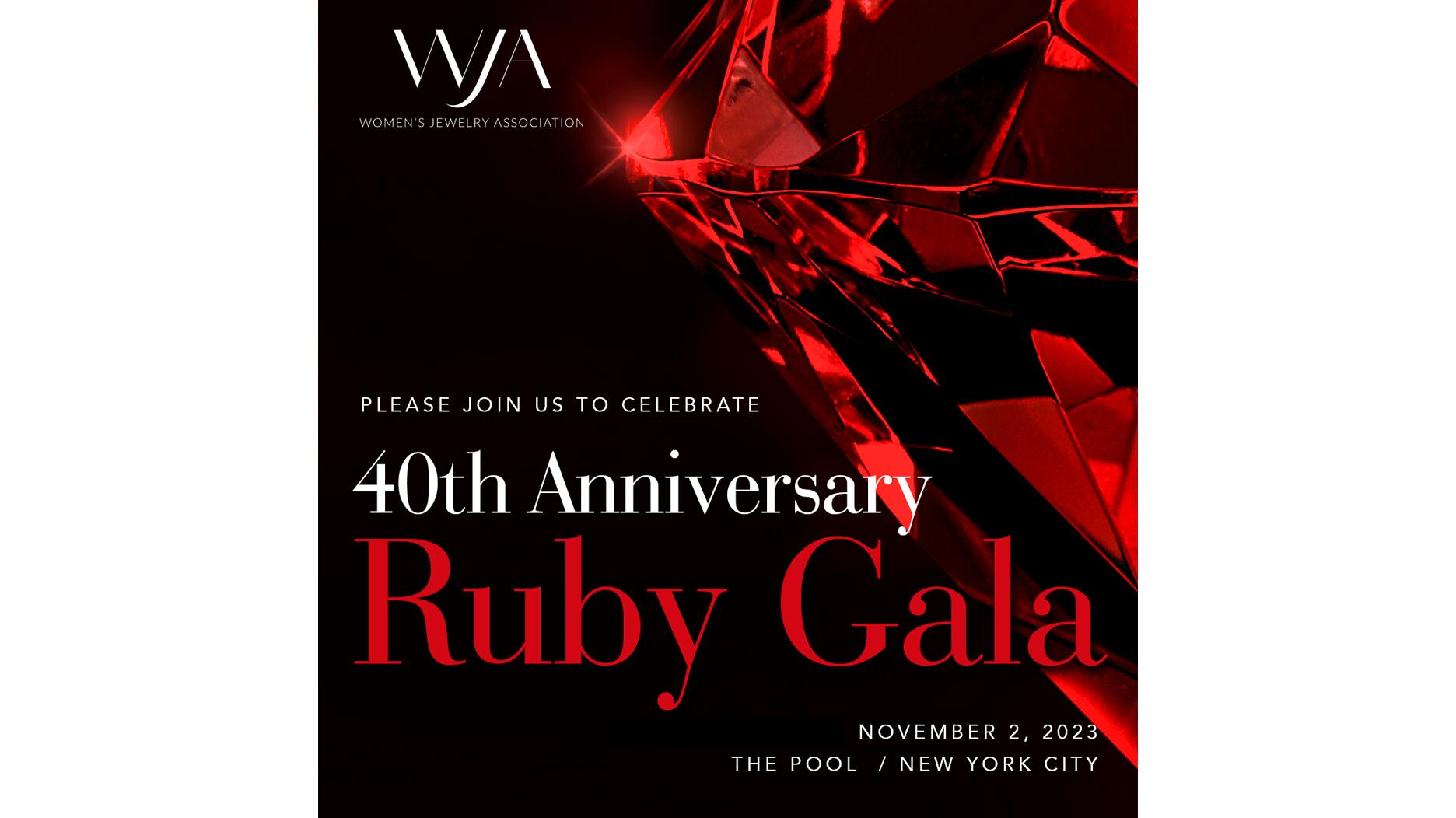 Women’s Jewelry Association 40th Party Invitation