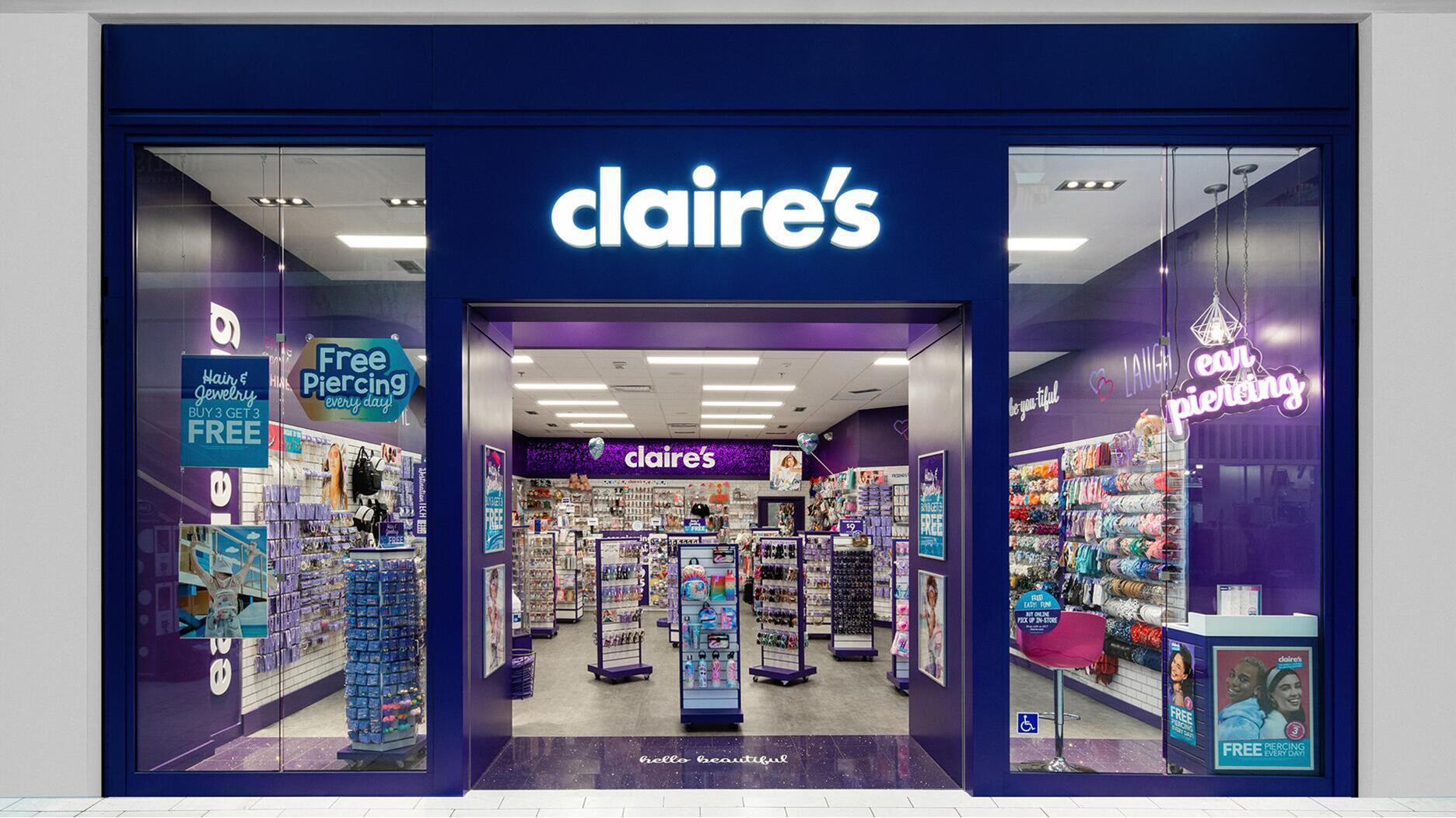 Claire’s storefront
