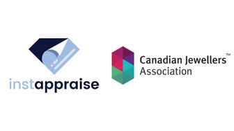 Instappraise logo and Canadian Jewellers Association logo