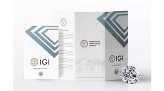 An International Gemological Institute diamond grading report