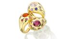 Lauren K gold and gemstone rings
