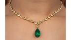 Jared emerald and yellow diamond necklace