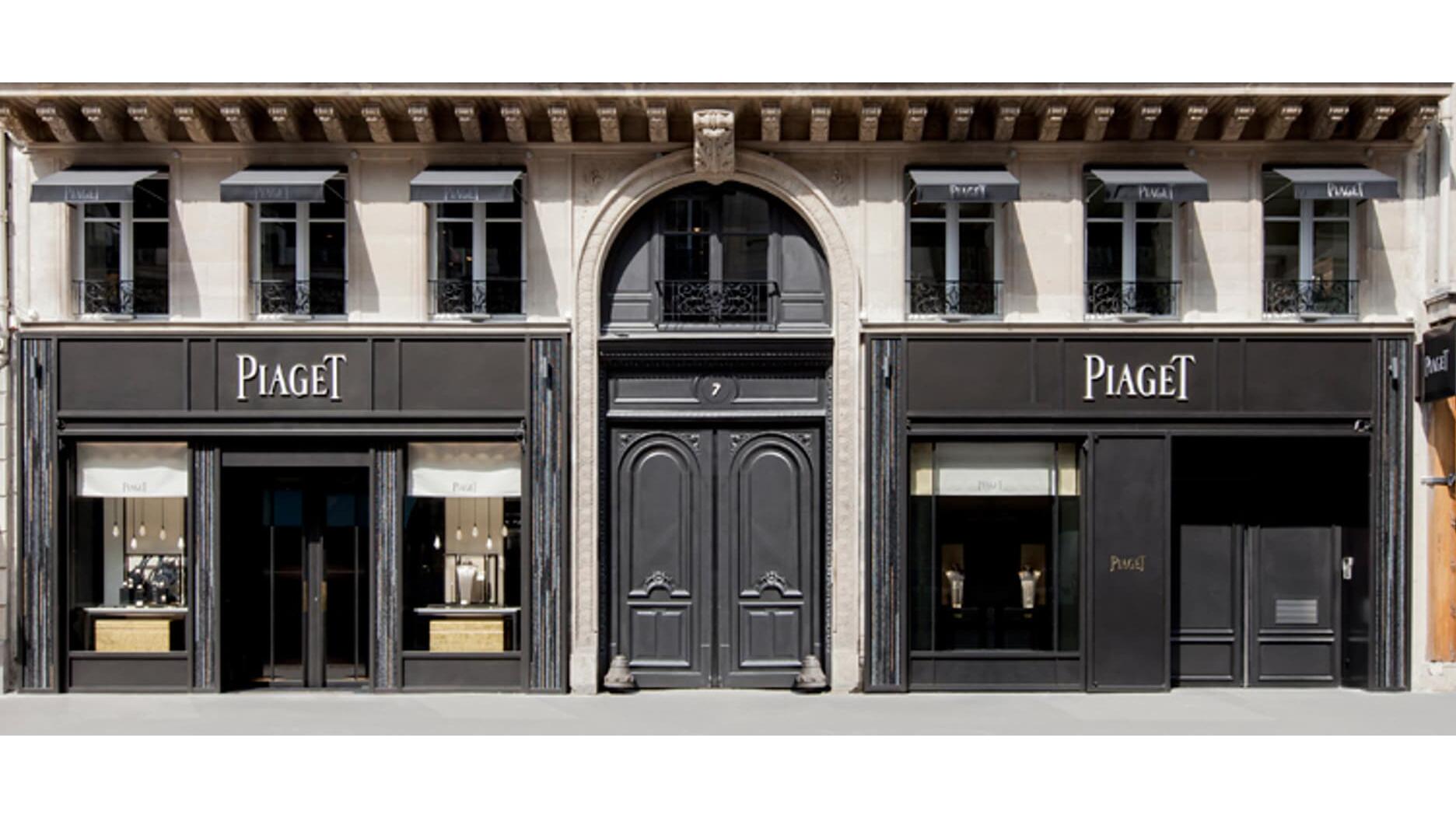 Piaget store in Paris on Rue de la Paix