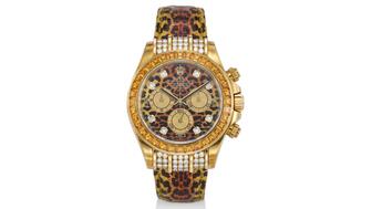 Elton John’s leopard print Rolex Daytona watch