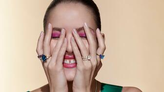 A selection of jewels from Brilliant Earth’s cocktail ring collection