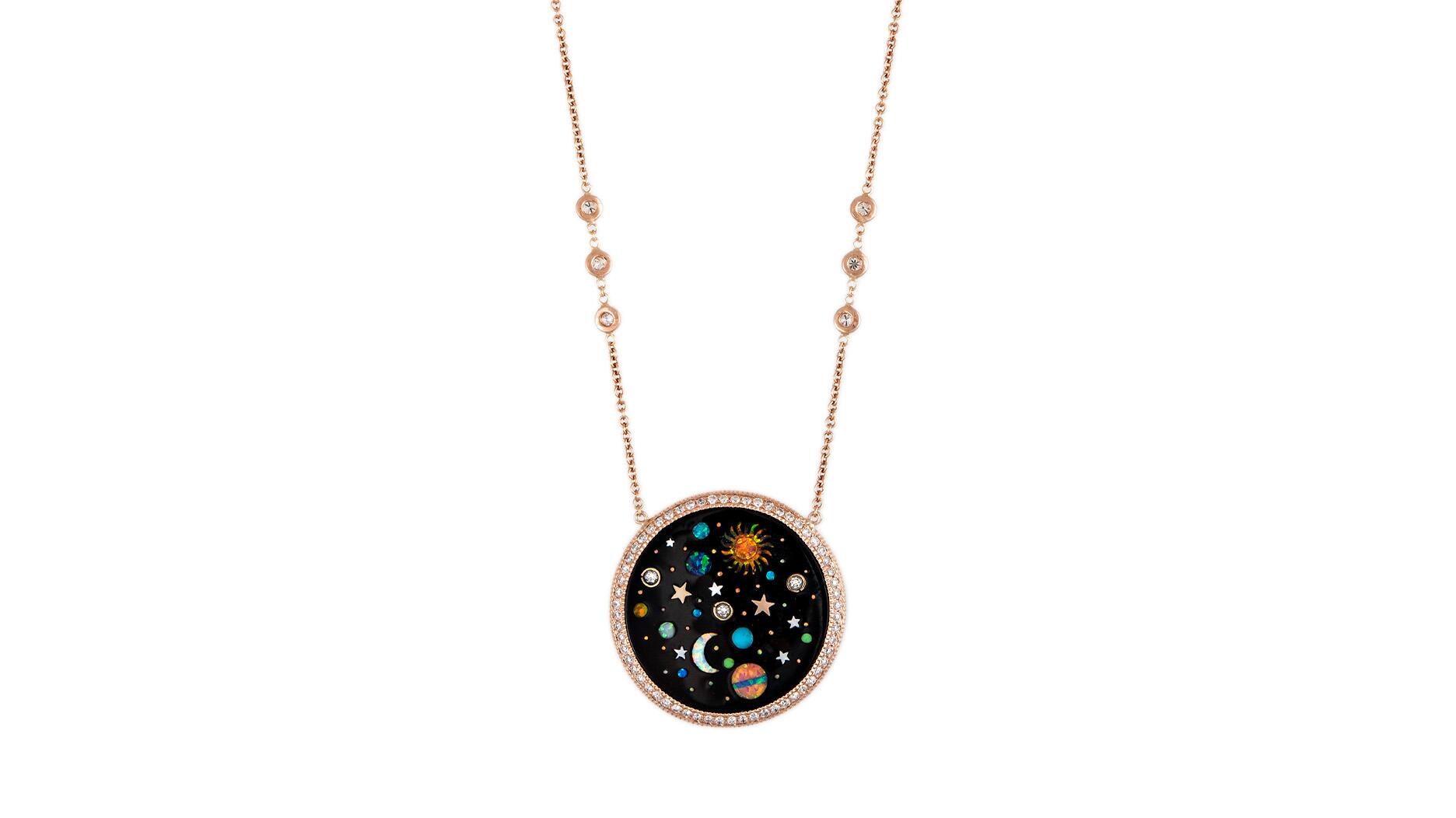 Jacquie Aiche’s Starry Galaxy Inlay Necklace