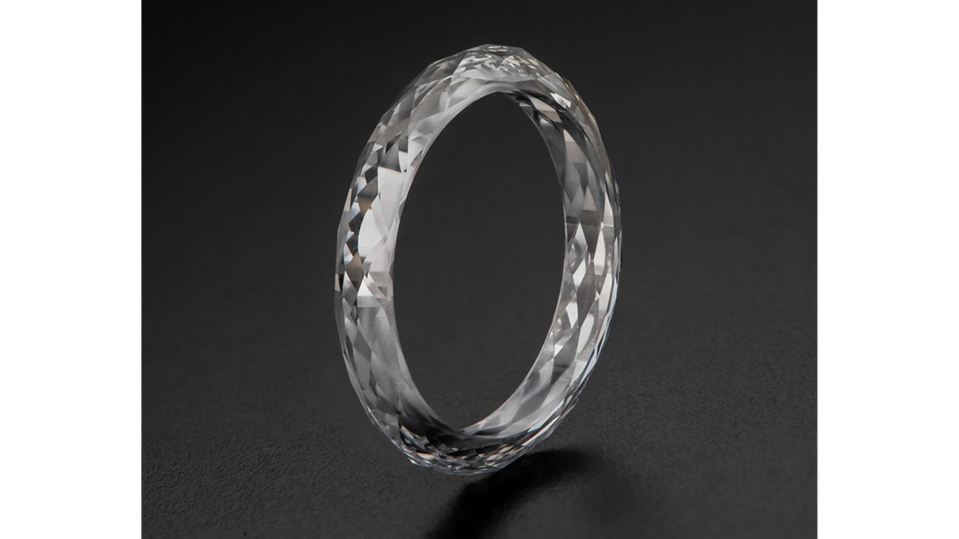 4.04-carat lab-grown diamond ring