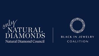 Natural Diamond Council and Black in Jewelry Coalition logos 